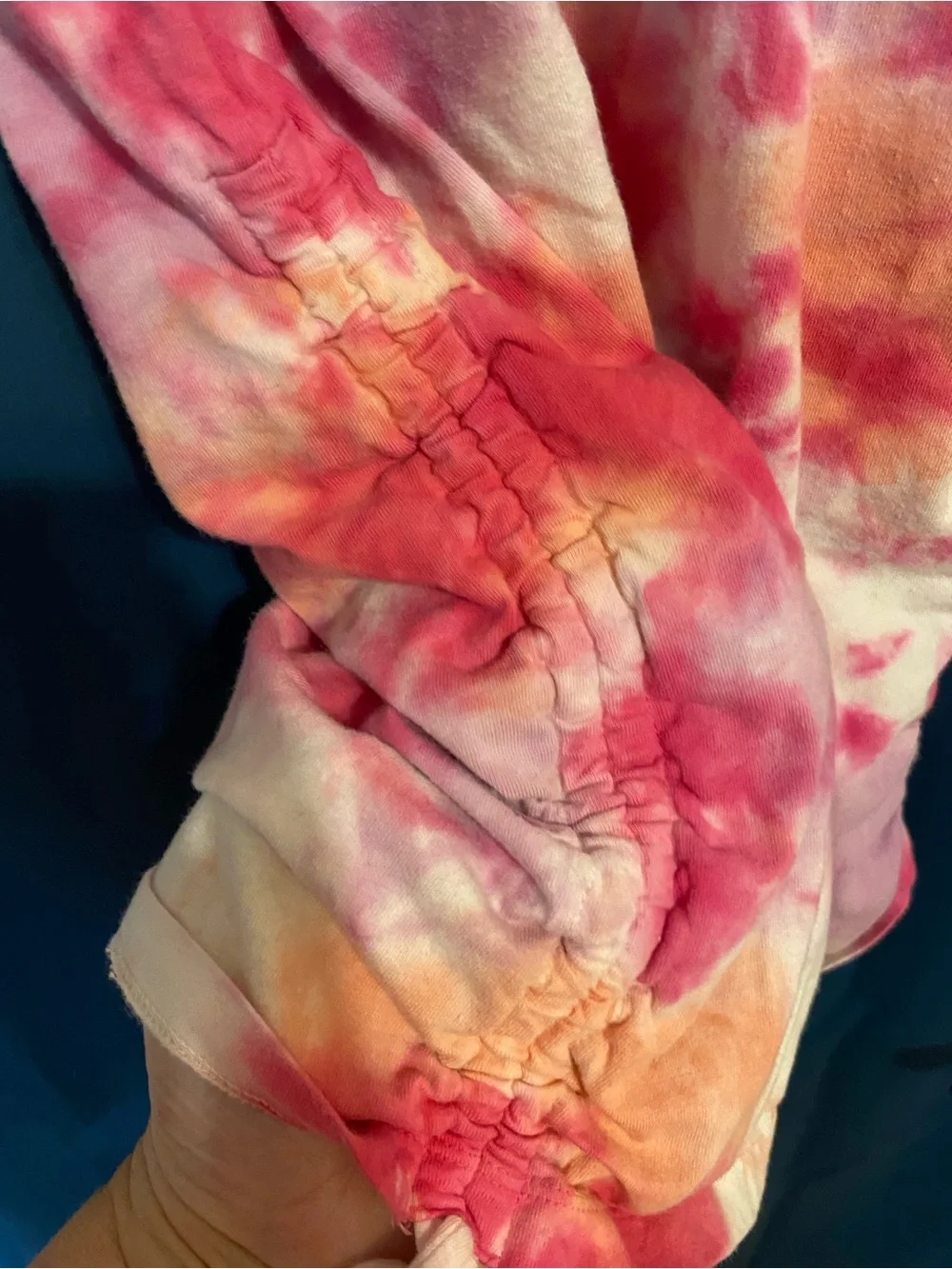Justice Pink, Orange & White Tie-Dye Tee Dress